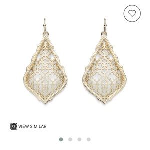 Kendra Scott Addie Filagree Gold Dangle Earrings